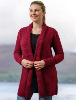Textured Merino Cardigan