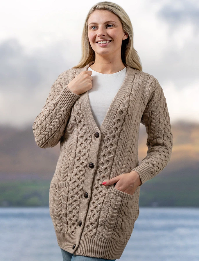 Women's Boyfriend Merino Wool Cardigan 8 Women's Boyfriend Merino Wool Cardigan – Bild 8