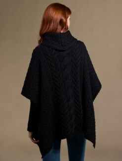 Super Soft Cowl Neck Poncho -The Warm Shop Aran 2023 Emily11980 21998.1695686836