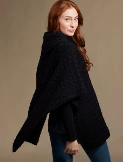 Super Soft Cowl Neck Poncho -The Warm Shop Aran 2023 Emily11991 76379.1695686836