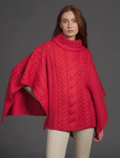 Super Soft Cowl Neck Poncho -The Warm Shop Aran 2023 Emily9578 89731.1695686833