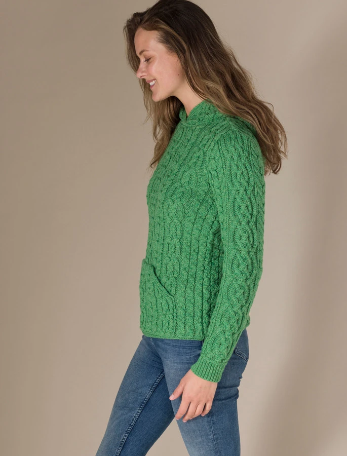 Women's Aran Kangaroo Hoodie 11 Women's Aran Kangaroo Hoodie – Bild 11