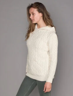 Women's Aran Kangaroo Hoodie 31 Women's Aran Kangaroo Hoodie -The Warm Shop Aran L4A8273 53859.1654850986