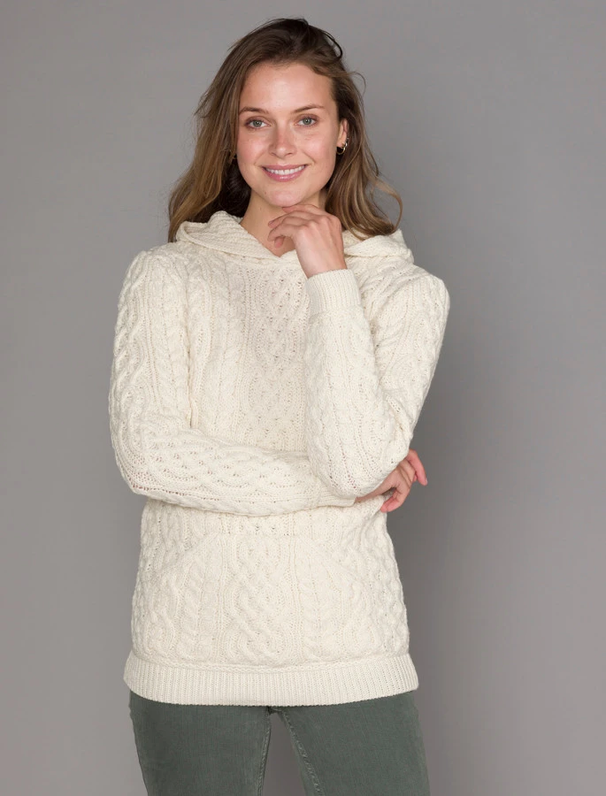 Women's Aran Kangaroo Hoodie 17 Women's Aran Kangaroo Hoodie – Bild 17