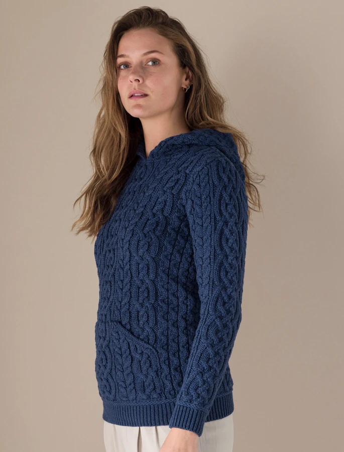 Women's Aran Kangaroo Hoodie 6 Women's Aran Kangaroo Hoodie – Bild 6