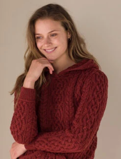 Women's Aran Kangaroo Hoodie 26 Women's Aran Kangaroo Hoodie -The Warm Shop Aran L4A8463 22123.1654792769