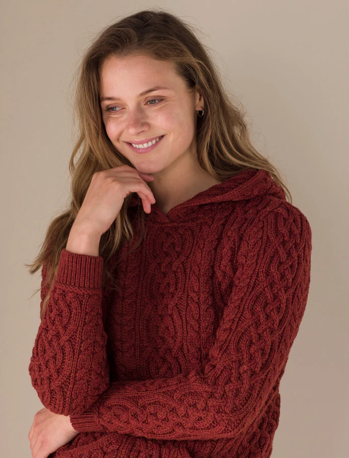 Women's Aran Kangaroo Hoodie 7 Women's Aran Kangaroo Hoodie – Bild 7