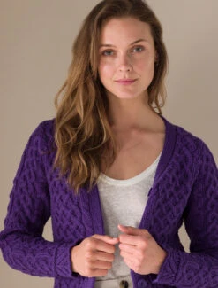 ‎Aran A-Line Lace‎ Cardigan -The Warm Shop Aran L4A8488 43797.1669214920