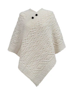 Hamilton Clan Aran Poncho -The Warm Shop Hamilton 89962.1605027548