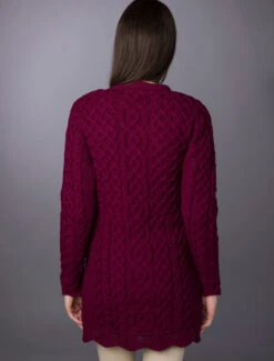 ‎Aran A-Line Lace‎ Cardigan -The Warm Shop L4A5508 68672.1669214916