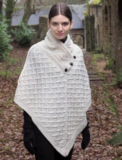 Super Soft Lattice Stitch Poncho