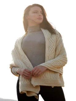 Celtic Fairy Tree Cable Knit Shawl -The Warm Shop X4711 Natural 15634.1681401037