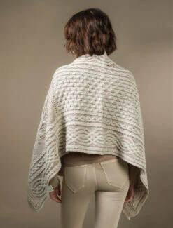 Celtic Fairy Tree Cable Knit Shawl -The Warm Shop X4711 Oatmeal 72610.1718947993