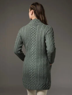 Aran Wrap Cardigan -The Warm Shop X5184 Tundra 8 64497.1666357546